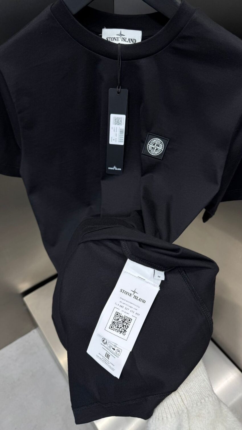 Stone Island T-shirt classic Black - Afbeelding 3