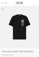 Christian Dior Tshirt Black