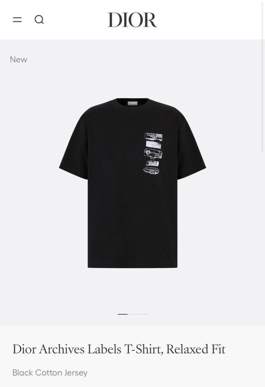 Christian Dior Tshirt Black - Afbeelding 3