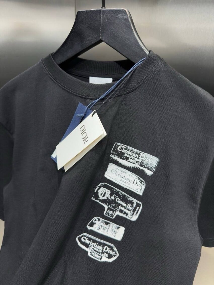 Christian Dior Tshirt Black - Afbeelding 4