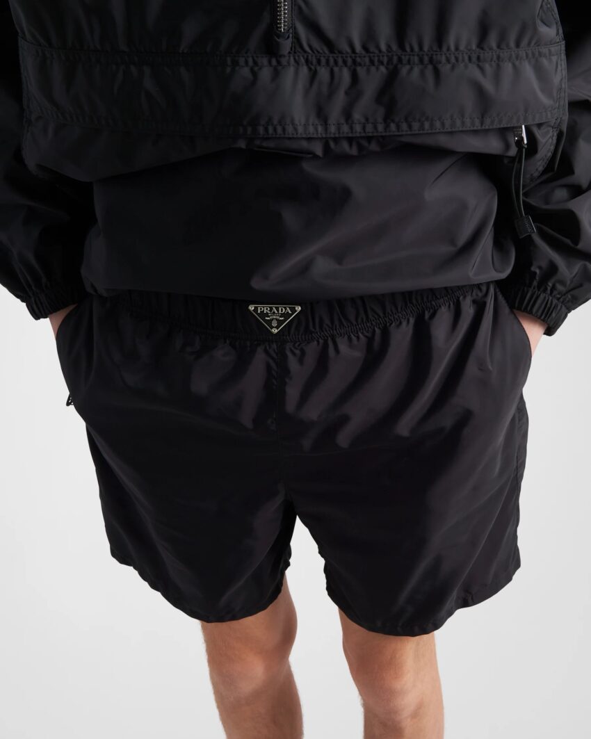 Prada Re-nylon slim trunks Black
