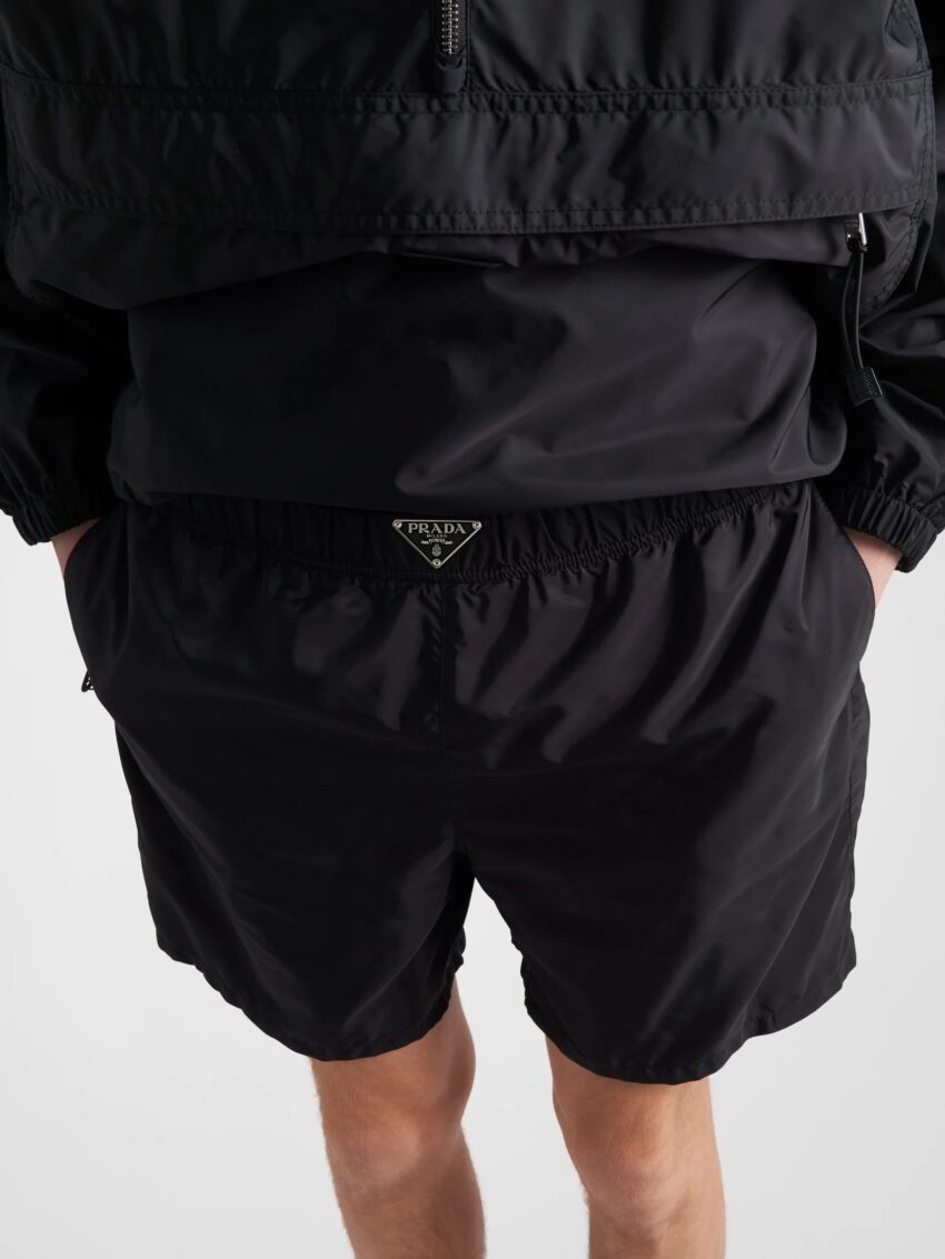 Prada Re-nylon slim trunks Black