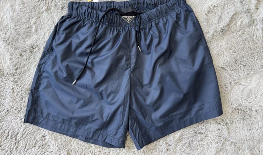 Prada Re-nylon slim trunks Navy bleu