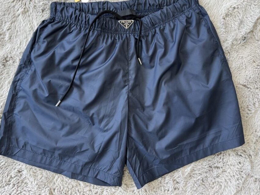 Prada Re-nylon slim trunks Navy bleu
