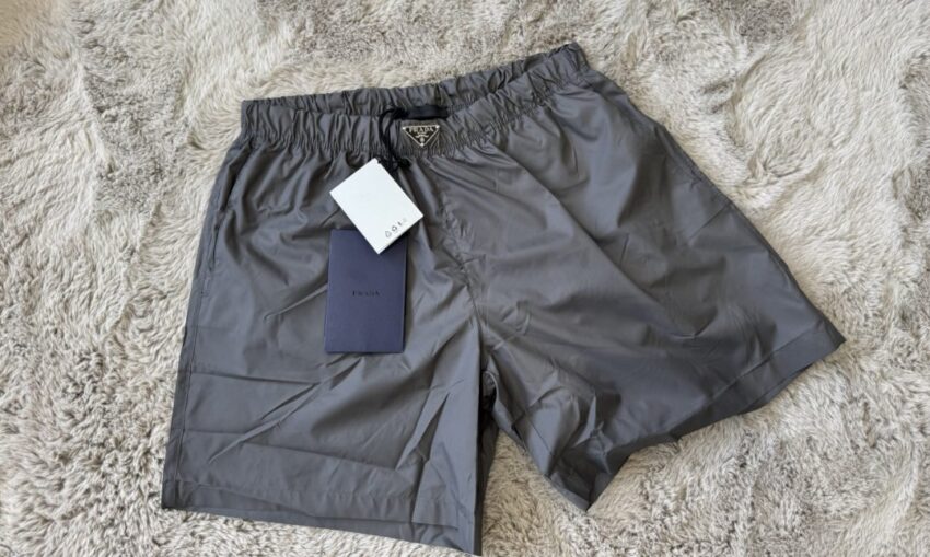 Prada Re-nylon slim trunks Grey