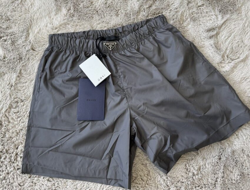 Prada Re-nylon slim trunks Grey
