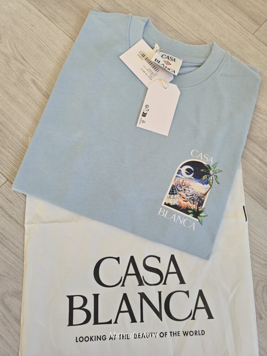 Casablanca T-shirt Bleu