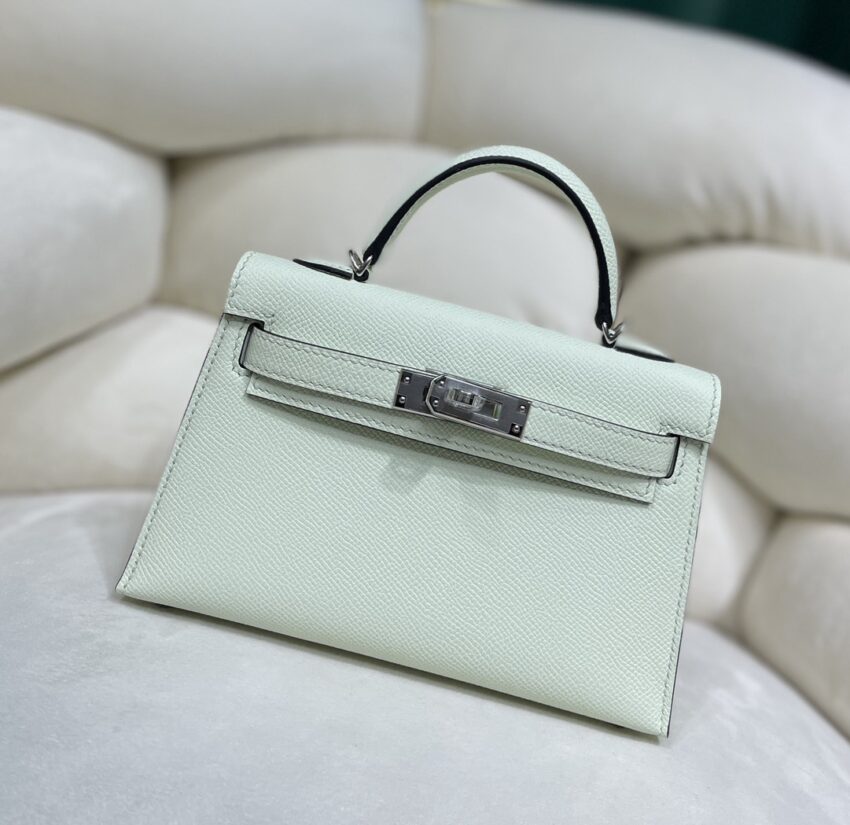 Hermès mini Kelly 20 Vert Fizz - Epsom - PHW