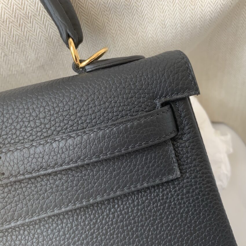 Hermès Kelly 28- Noir - GHW - Afbeelding 2