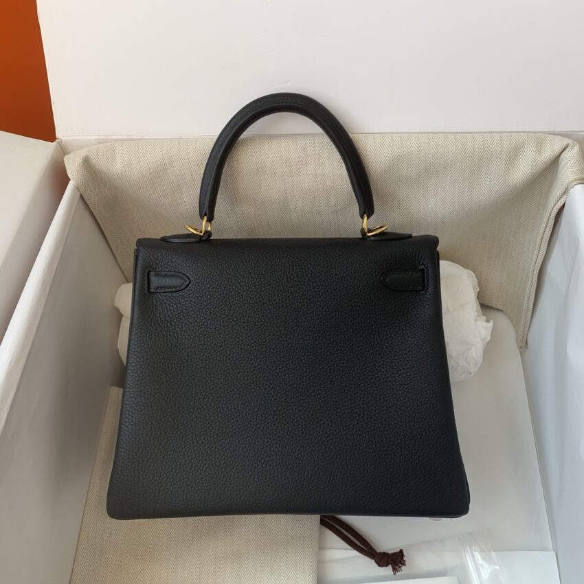 Hermès Kelly 28- Noir - GHW - Afbeelding 3