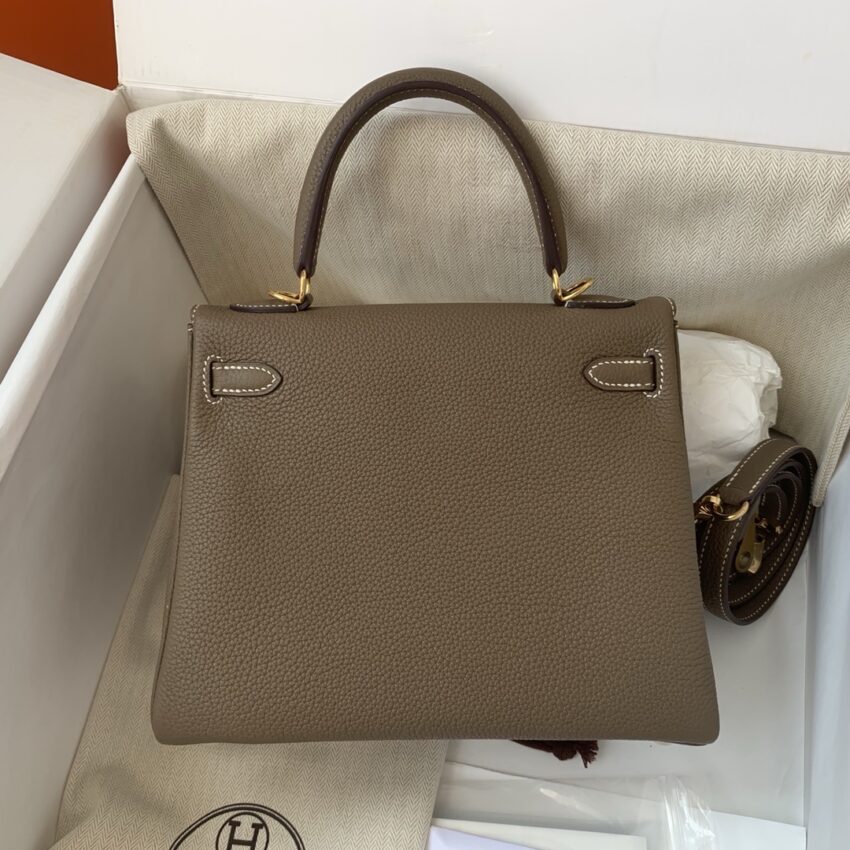 Hermès Kelly 25 - Étoupe - GHW - Afbeelding 3
