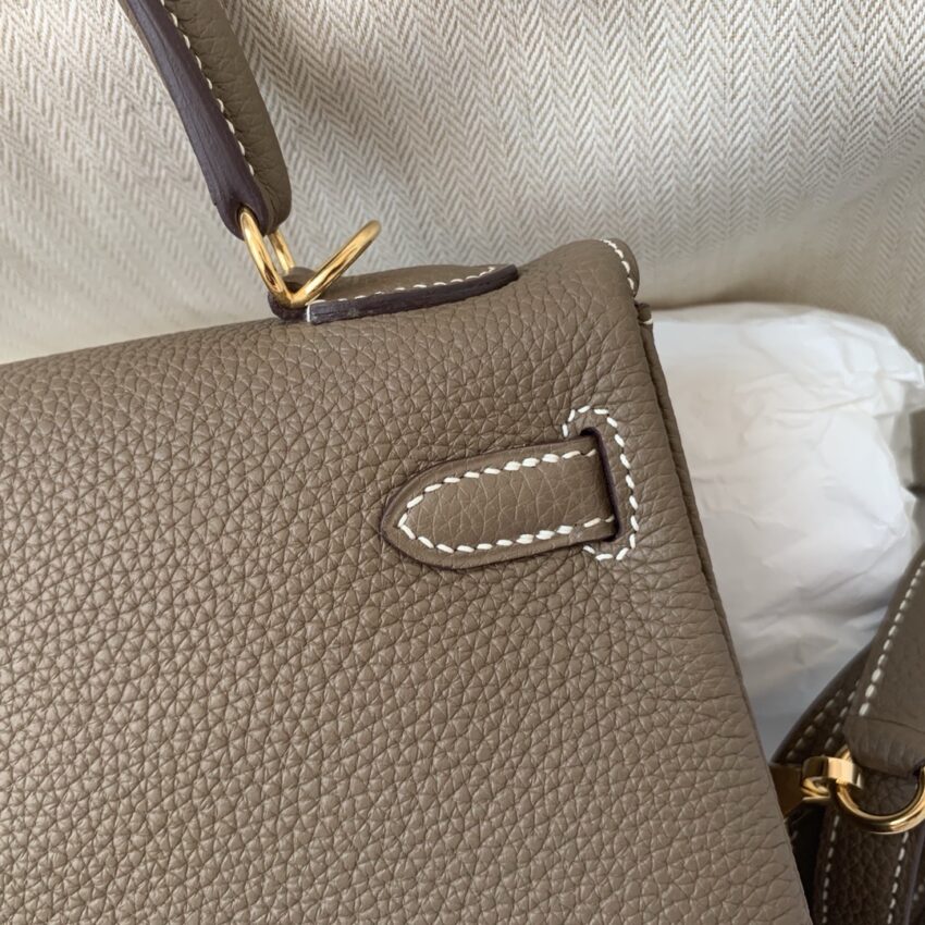 Hermès Kelly 25 - Étoupe - GHW - Afbeelding 4
