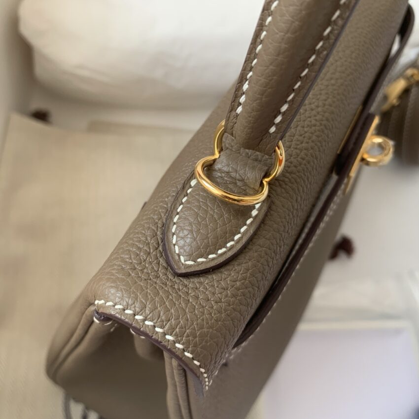 Hermès Kelly 25 - Étoupe - GHW - Afbeelding 6