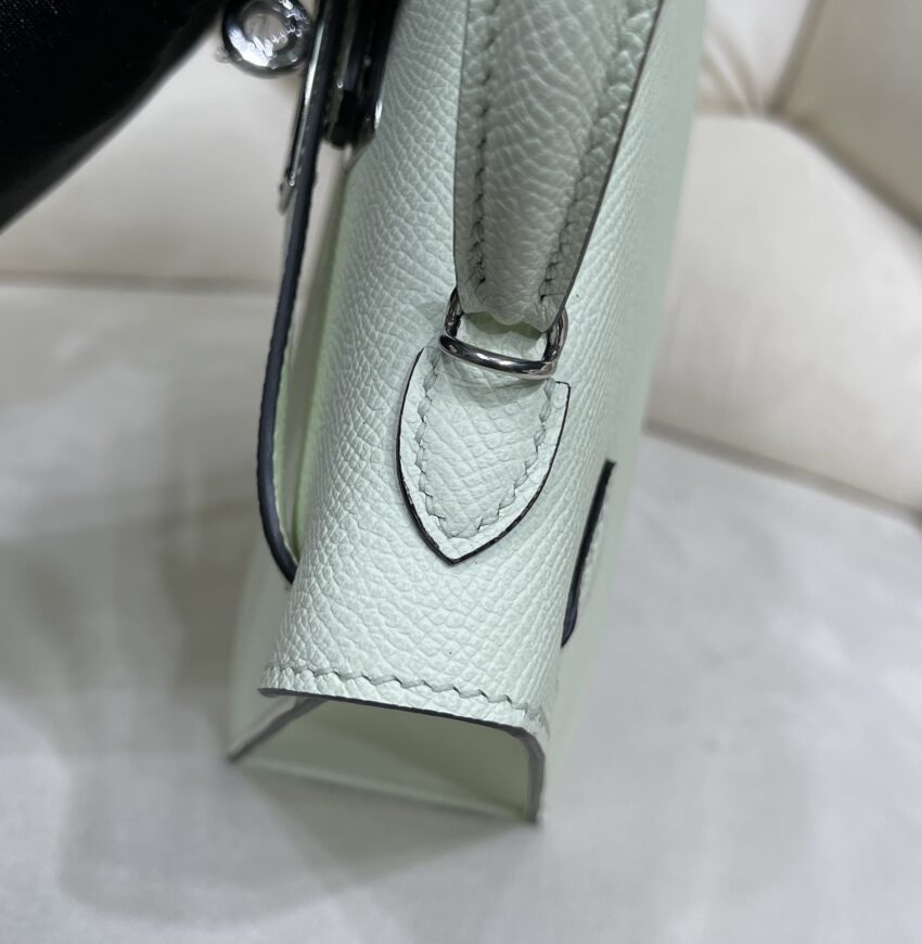 Hermès mini Kelly 20 Vert Fizz - Epsom - PHW - Afbeelding 3