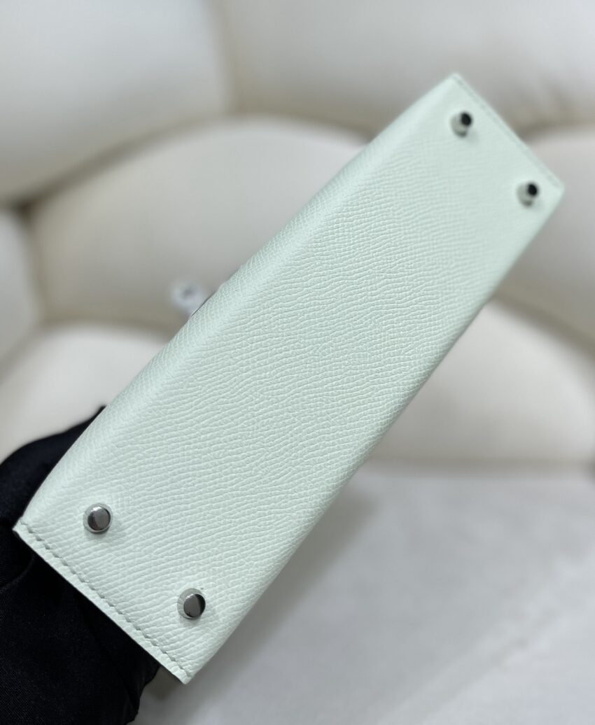 Hermès mini Kelly 20 Vert Fizz - Epsom - PHW - Afbeelding 7