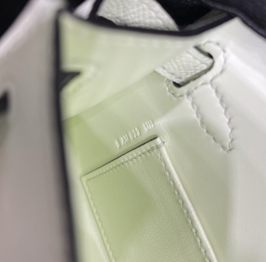 Hermès mini Kelly 20 Vert Fizz - Epsom - PHW - Afbeelding 8