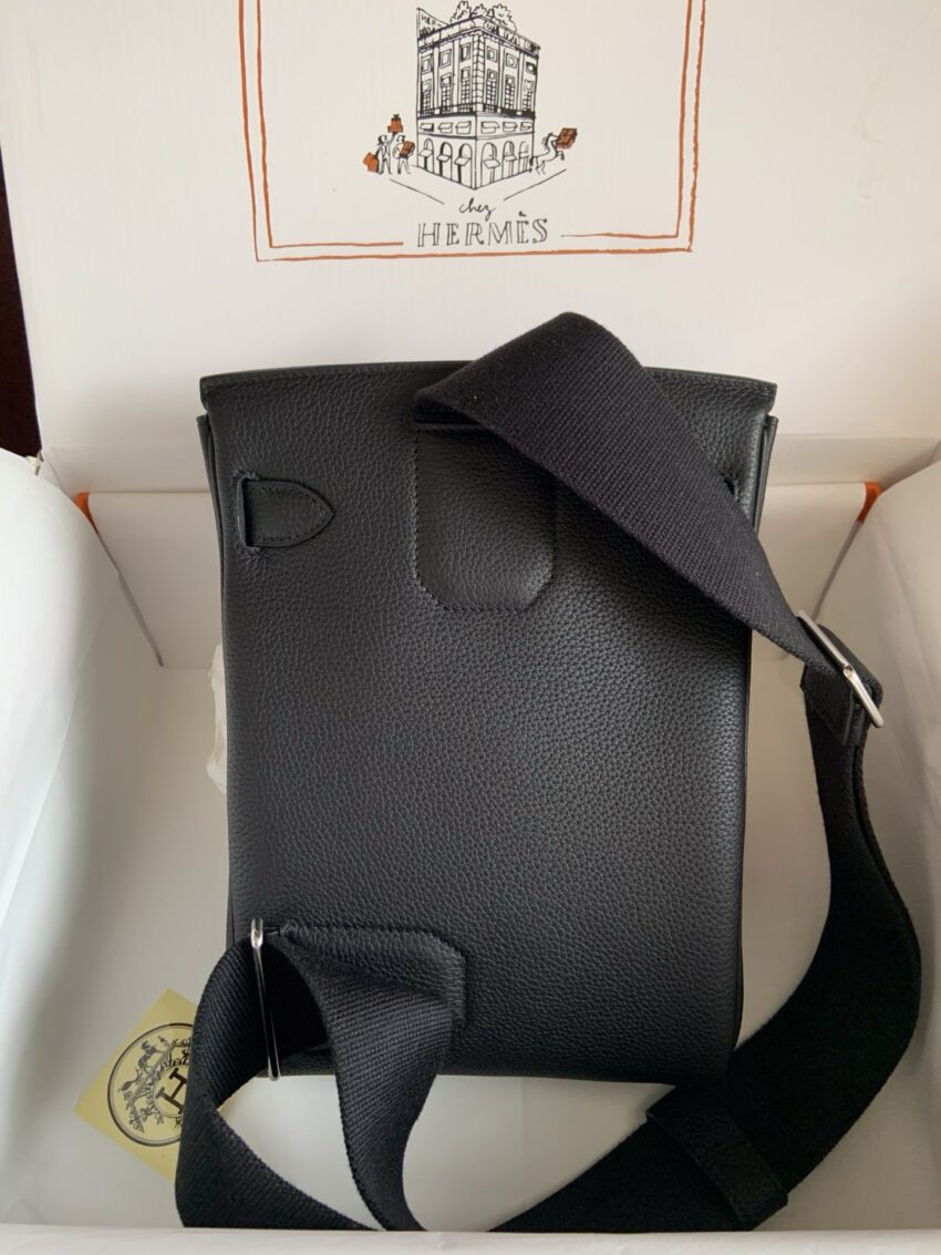Hermès Hac a Dos PM - Noir - PHW - Afbeelding 2