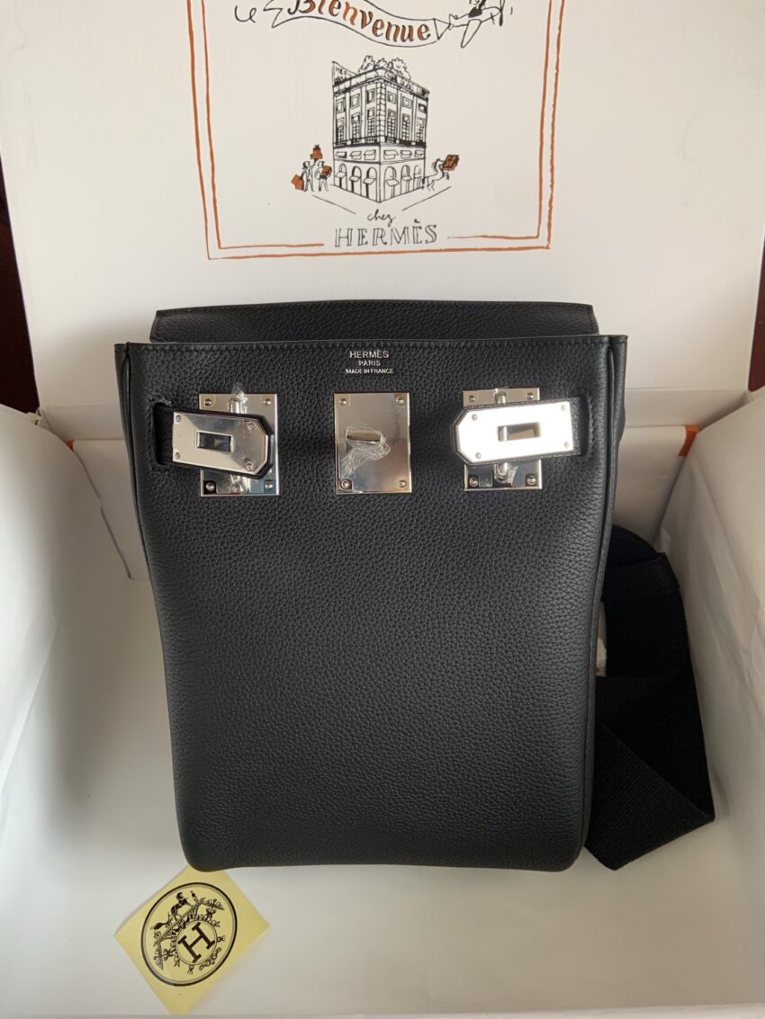 Hermès Hac a Dos PM - Noir - PHW - Afbeelding 9