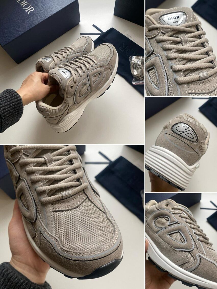 Dior B30 Countdown-Sneaker  - grijze suède - Afbeelding 2