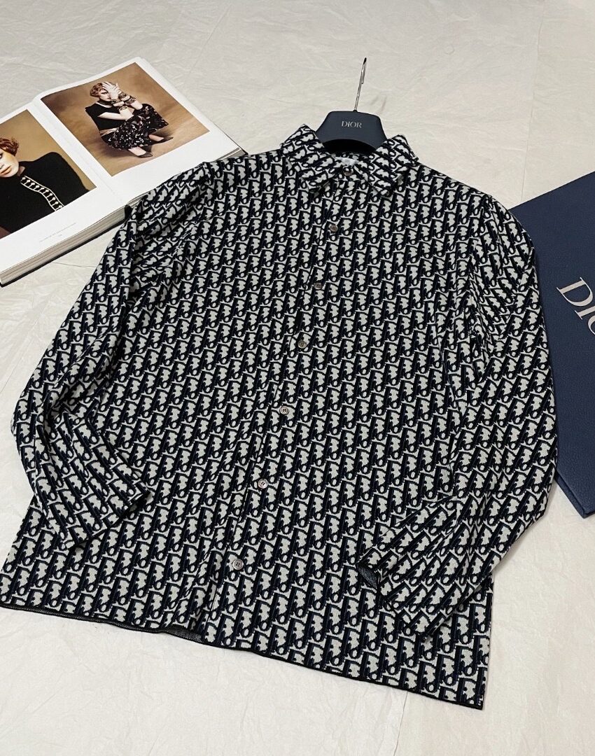 DIOR Overshirt Met Dior Oblique-motief