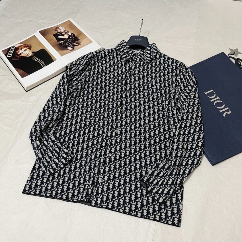 DIOR Overshirt Met Dior Oblique-motief
