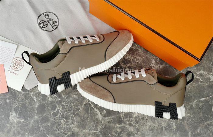 Hermes Bouncing Sneakers - Crème Brown