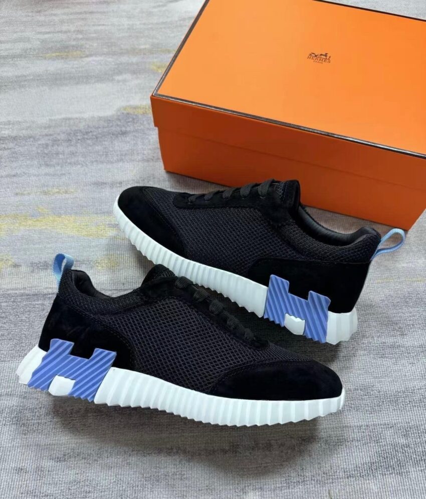 Hermes bounce sneakers - Black Bleu