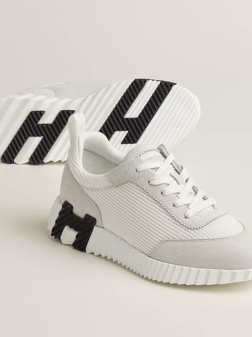 Hèrmes bounce sneakers - White Black