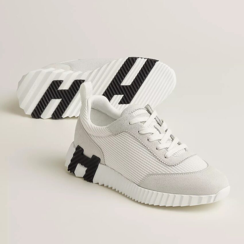 Hèrmes bounce sneakers - White Black