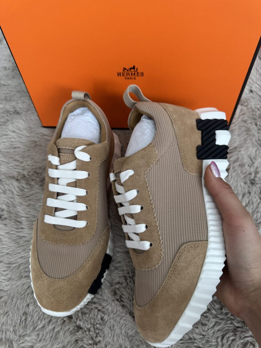 Hèrmes bounce sneakers - Camel brown
