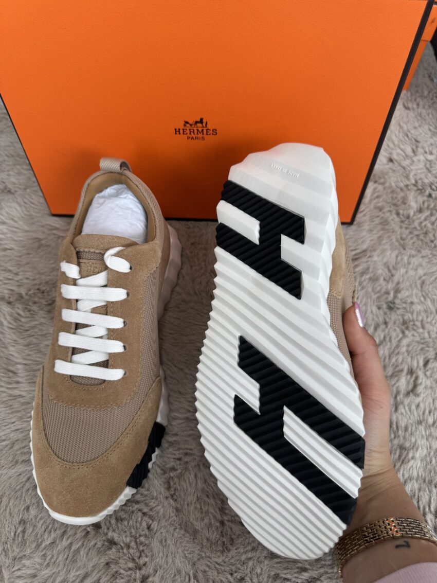 Hèrmes bounce sneakers - Camel brown - Afbeelding 3