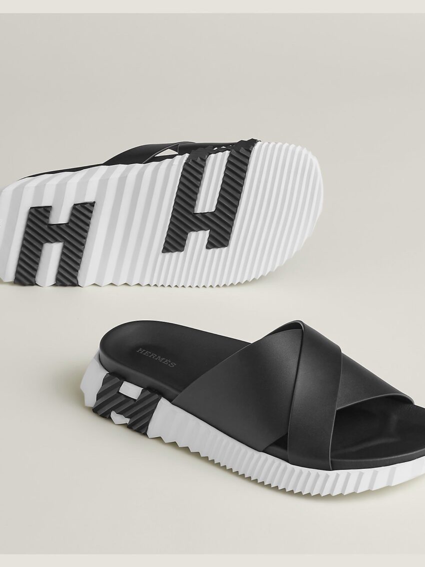 Hèrmes infra sandal - Black White