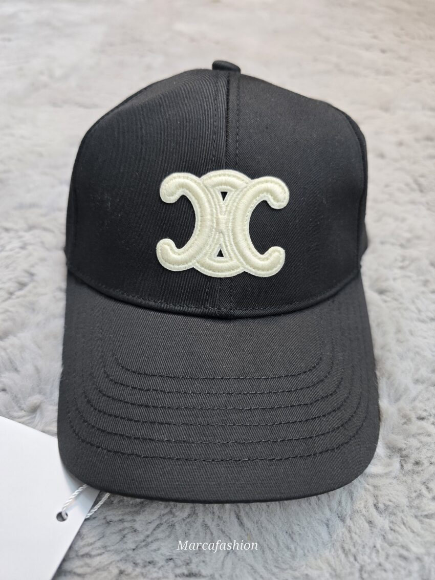 Celine Cap - Black White logo