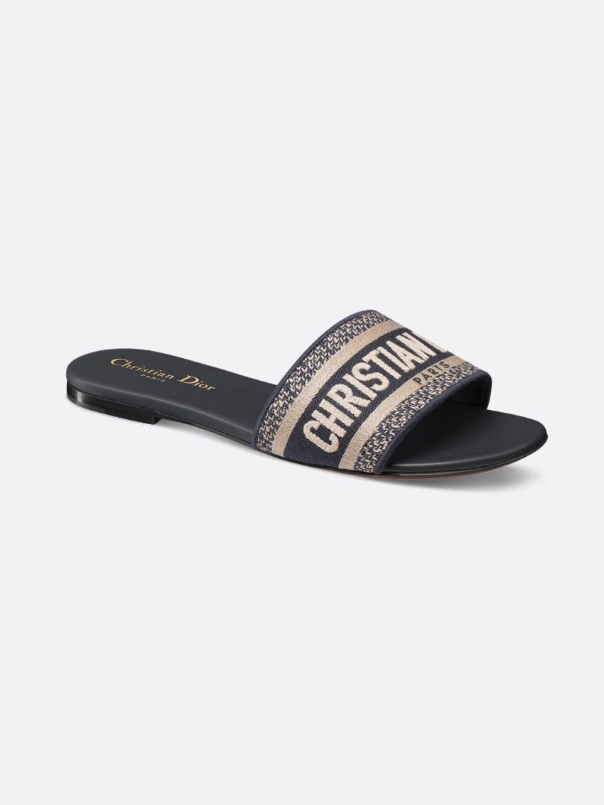 Dior dway-muiltje diepblauw