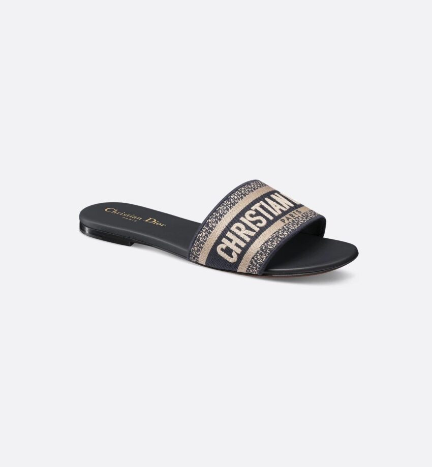 Dior dway-muiltje diepblauw