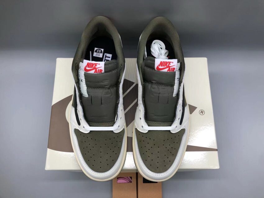 Nike Travis Scott x Air Jordan 1 Low - Olive - Afbeelding 2