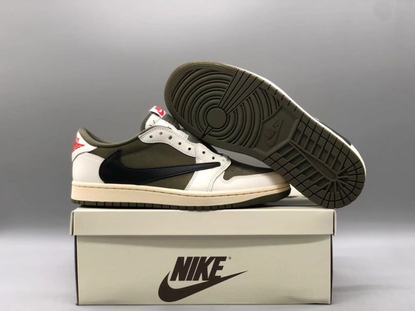 Nike Travis Scott x Air Jordan 1 Low - Olive - Afbeelding 5