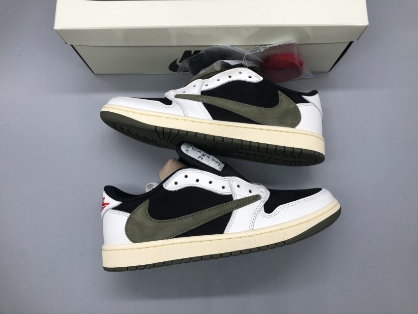 Nike Travis Scott Olive x Jordan 1 Low OG - Olive - Afbeelding 2