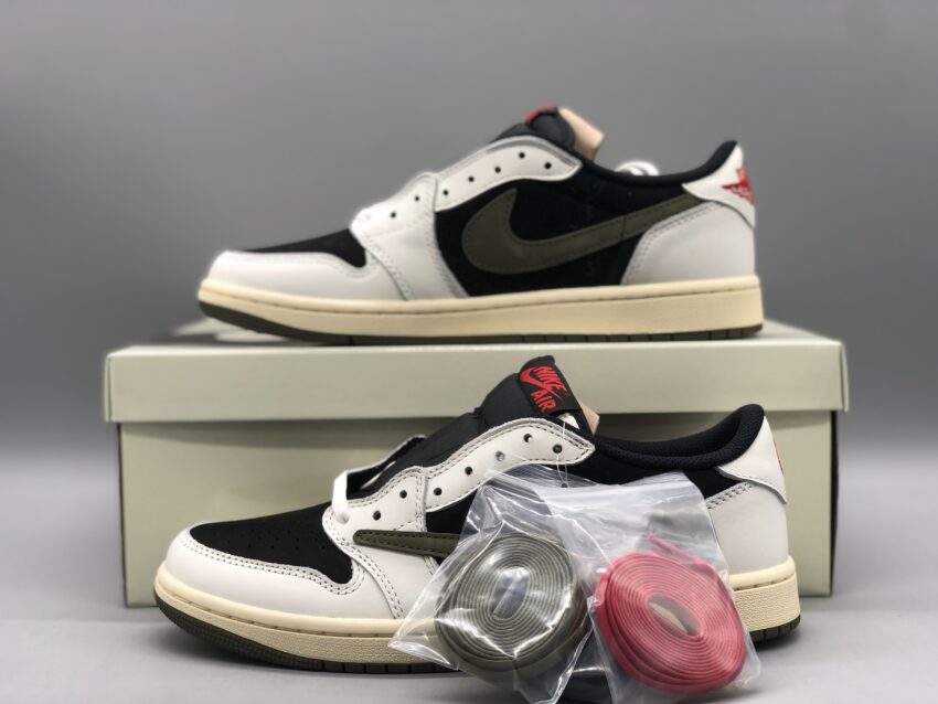 Nike Travis Scott Olive x Jordan 1 Low OG - Olive - Afbeelding 8