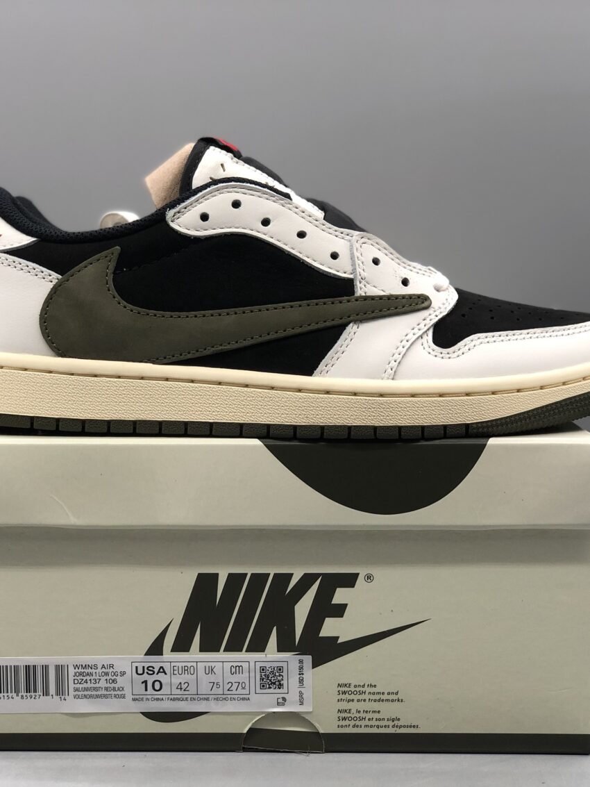 Nike Travis Scott Olive x Jordan 1 Low OG - Olive