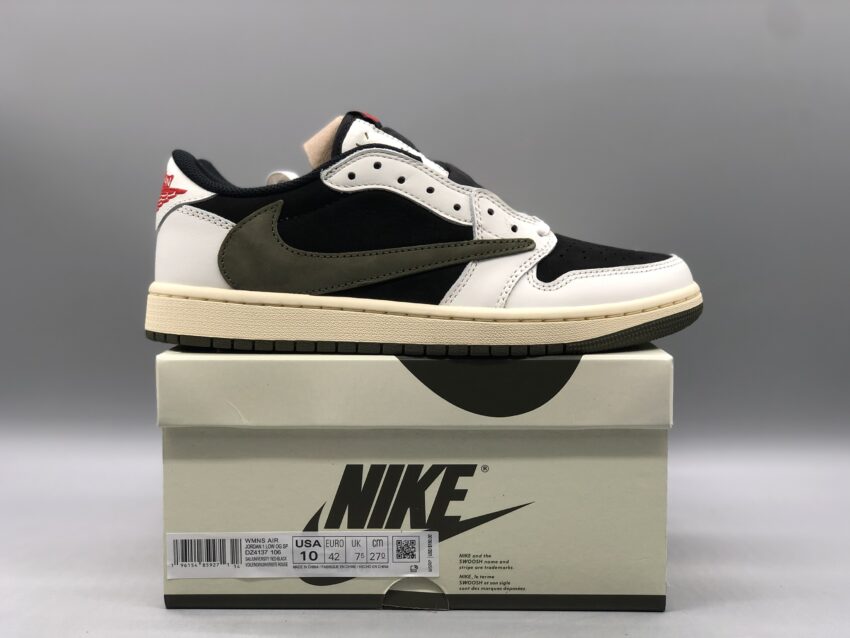 Nike Travis Scott Olive x Jordan 1 Low OG - Olive