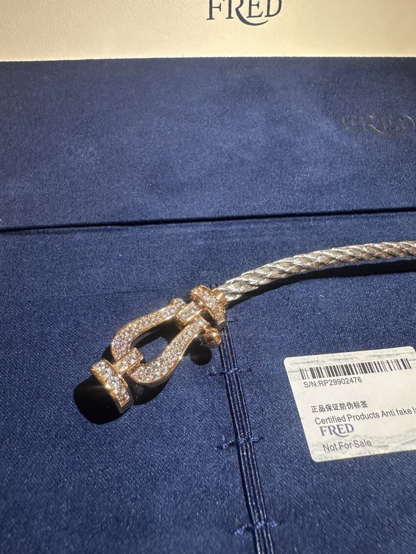 Fred bracelet - Diamonds - Silver-Gold - Afbeelding 2