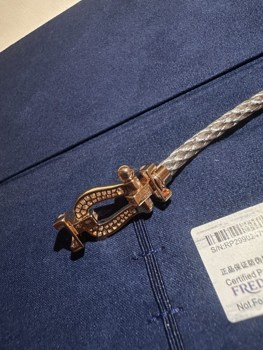 Fred bracelet - Diamonds - Silver-Gold - Afbeelding 3