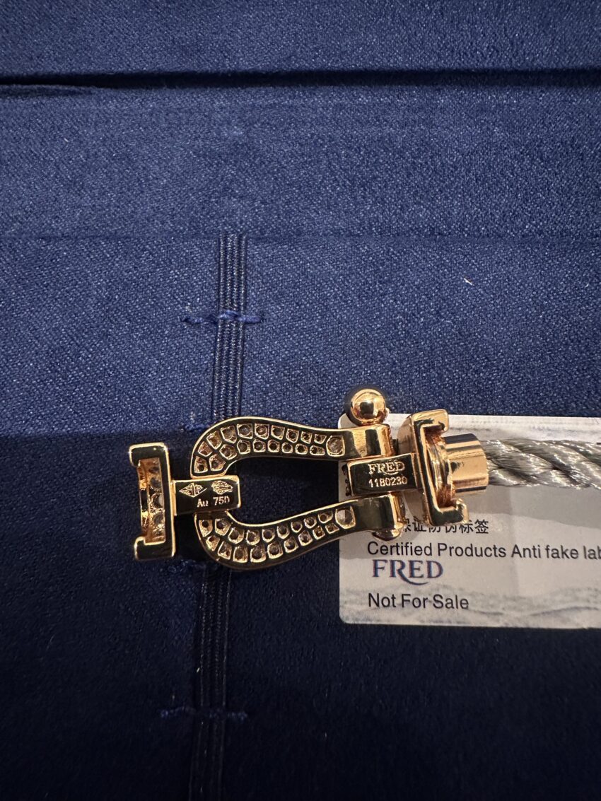 Fred bracelet - Diamonds - Silver-Gold - Afbeelding 4