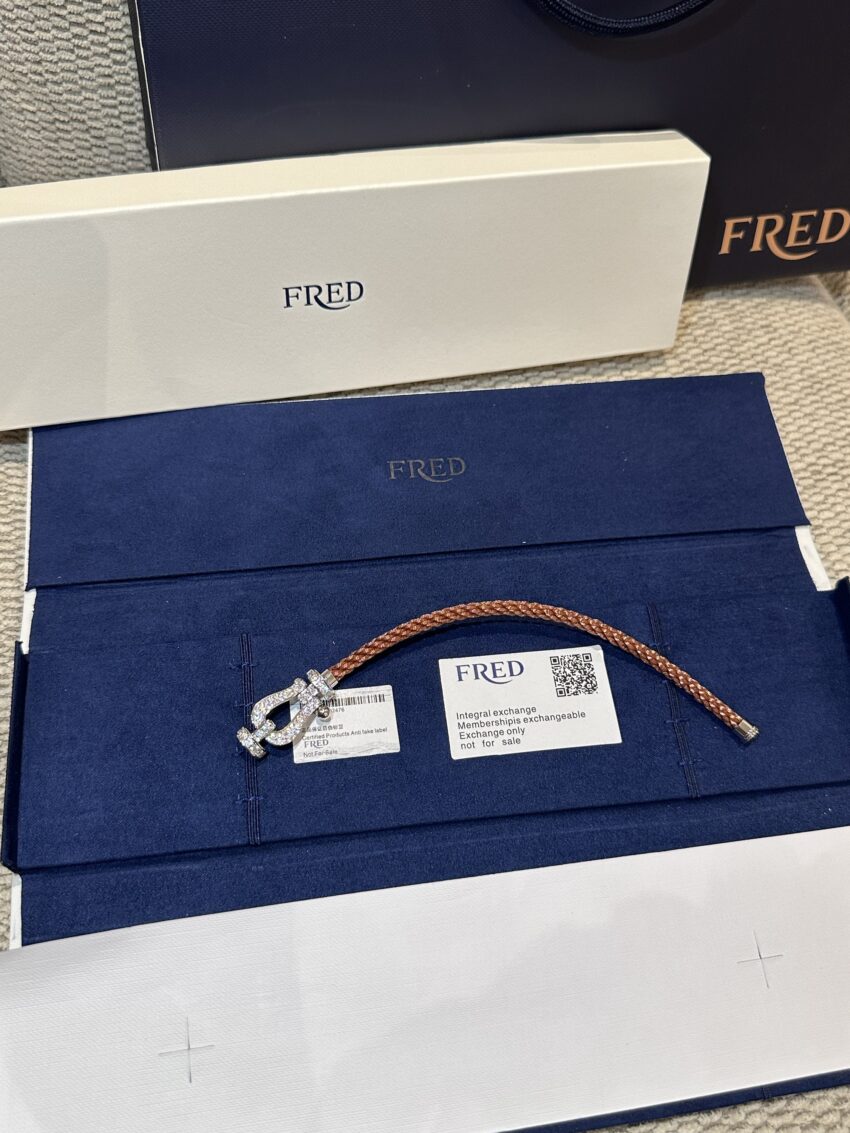 Fred bracelet - Diamonds - Silver-Mokka