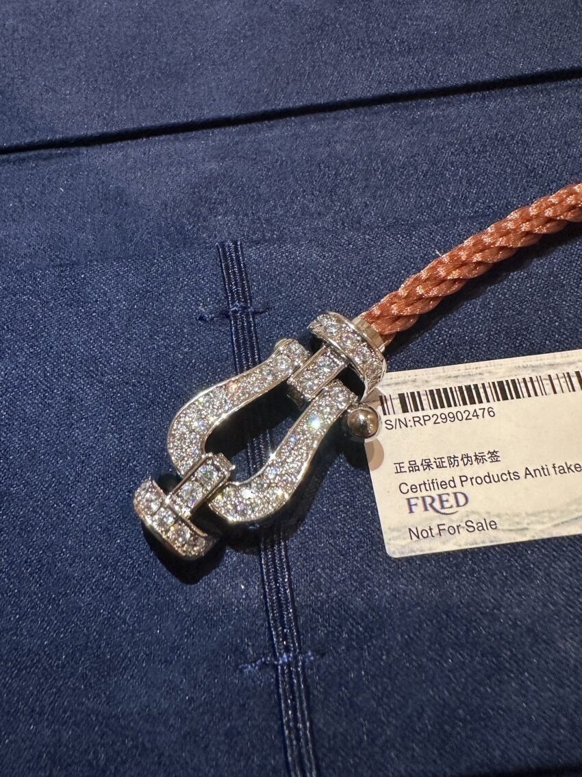 Fred bracelet - Diamonds - Silver-Mokka - Afbeelding 2