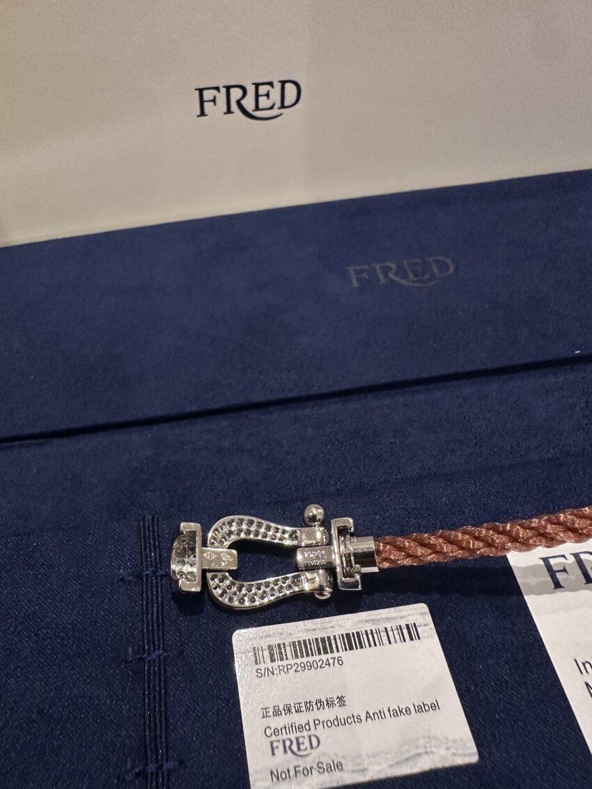 Fred bracelet - Diamonds - Silver-Mokka - Afbeelding 4