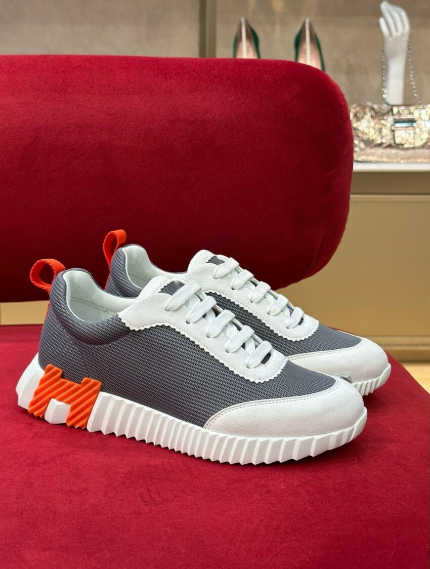 Hermès Bouncing Sneakers white/grey 2025