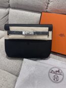 Hèrmes Kelly Dépêches - Black - SHW