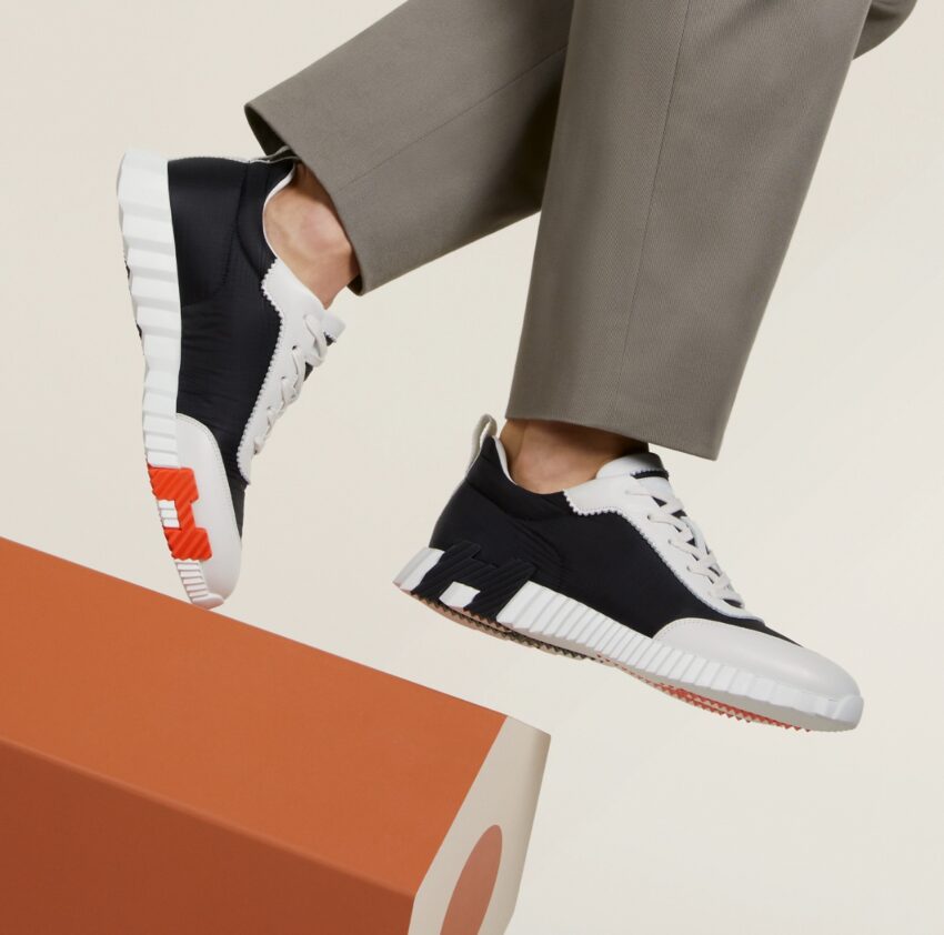 Hermes bouncing sneakers - Noir / Blanc - Afbeelding 2